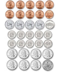 Die Cut US Coin Money Set Magnets For Learning To Count Cash Sort Group And Make Change On A Writable Magnetic Sheet With 28 Pieces.