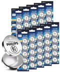 Cr2032 3V Lithium Coin Cell Battery 50 Pack for Smart Home Gear and Remote Controls showing multiple battery packs and one battery.