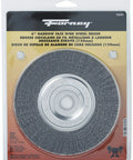Fine Crimped Wire Bench Wheel Brush, 6-Inch Diameter,.008-Inch Wire, Dual Arbor 1/2-Inch And 5/8-Inch, packaged display