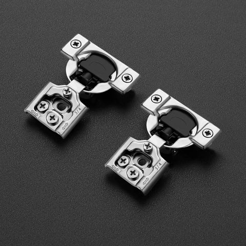 30 Pack 15 Pairs Three Quarters Inch Overlay Soft Close Cabinet Hinges Satin Nickel Hidden Concealed Stainless Steel Self Closing