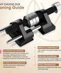Chisel Sharpening Kit With Pro Grade Precision Honing Guide For One Quarter To Two Inch Chisels Featuring Stainless Steel Rollers