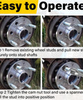 Four-step guide using a Wheel Stud Installer Tool For Most Cars And Light Duty Trucks Lug Stud Replacement Gear Tire Stud Tool Universal Fit Plug And Play Easy Install And Removal Durable Automotive Maintenance Accessory
