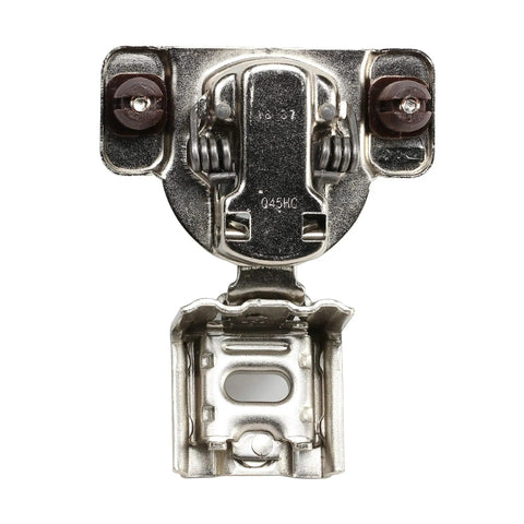 Heavy Duty Soft Close Cabinet Hinges For Face Frame, 1 1/4 Inch Full Overlay Concealed Mount, 105 Degree swing, close-up view.