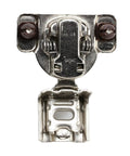 One And A Quarter Inch Overlay Soft Close Concealed Face Frame Cabinet Hinge, metal construction, top view