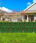 Boxwood Faux Grass Wall Panels 12 Pack 20x20 Inch Dense Green Backdrop For Indoor Outdoor Privacy Screen And Dope Green Wall Decor
