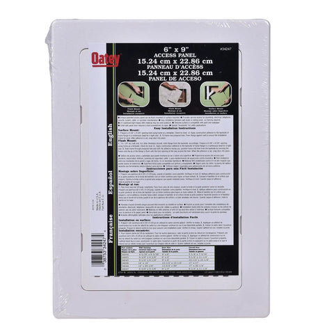 Durable Louvered Access Panel Frame Built Tough From Abs Plastic Six By Nine Inches In Crisp White with installation instructions.