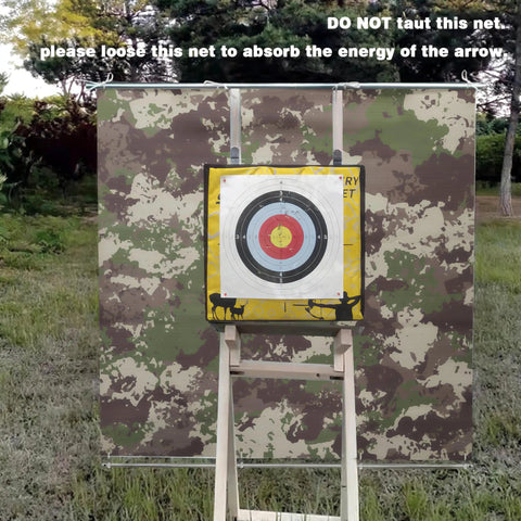 Camouflage Archery Target Backstop Beefy 2mm Thick Made From Heavy Duty High Density Fiber Cloth Handles Bows Up To 45 Lbs For Durable
