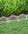 Decorative Garden Border Edging Kit In PP Plastic With Faux Wrought Iron Leaf And Bird Design 8 Panels lining garden