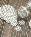 PATIKIL 45mm foam lid liner discs, 50-pack, white foam tamper-pressure-sensitive seals for bottle caps