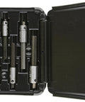 Tap Extractor Set For Broken Taps Three Sixteenth Inch To One Half Inch Four Flute Design With Hardened Steel Fingers