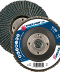 Beast Mode Tiger Paw XHD Zirconia Alumina Flap Disc Type 27 Flat With Phenolic Backing 4-1/2 Inch Diameter 5/8-11 Arbor 40 Grit