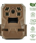 Edge Cellular Trail Camera With Auto Connect Across Nationwide 4G LTE HD Video And Audio Built In Memory No SD Card Needed