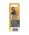 Dual S Shaped Carabiner Clip Size 4 For Keys And Gear, two gates for double clip attached to stainless steel bottle