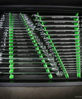 4 Piece Rail Wrench Organizer Set For Toolbox With Magnetic Rails And V Shape Design To Hold 40 Wrenches Short And Long Rails