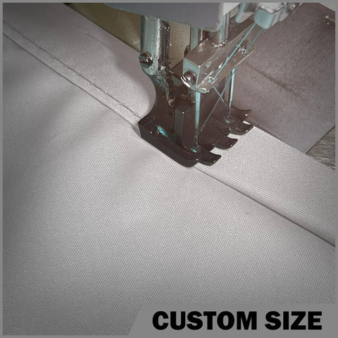 Sewing machine stitching 14 By 14 Ft Gray Waterproof Shade Sail Square For Backyard Chill Keeps You Cool And Shaded Blocks 95 Percent UV Rays And Rain Runoff Heavy Duty 220GSM PU Coated Fabric