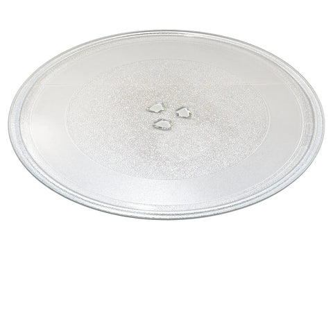 Glass Microwave Turntable Tray Replacement, Twelve And Three Quarters Inch Diameter, Fits GE Ovens And WB49X10129 Series top view