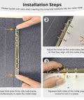 Hands installing pages in Beginner's Embroidery Stitch Book Kit With 138 Patterns, Portable Loose Leaf Practice Pages, Embroidery Hoop, 87 Tools, Dope Starter DIY Craft Kit For Adults.