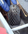 Four Pack Expandable Aluminum Gutter Downspout Guards and Leaf Filter Strainers for Debris Blockage Prevention and Rodent Shield