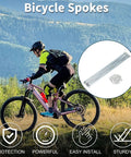 Bike Wheel Spokes Set, 14G, 265mm Length, Carbon Steel Galvanized With Silver Tone Nipples, 1 Pack for mountain biking.