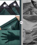 Comparison of 80 Percent Sun Shade Cloth with Grommets, showcasing breathable mesh shade tarp for pergola, patio, and garden use.