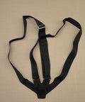 Black Double Web Sling Carrying Belt For Color Guard Parade Gear, Heavy Duty Parade Sling With Secure Webbing, Flagpole Holder System