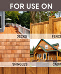 Image showing Top Shelf Dark Walnut Exterior Wood Stain and Sealer Turbo Spray System Oil Based for decks, fences, shingles, and cabins.