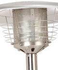 Top view of Portable Patio Tabletop Propane Heater 10000 BTU with Auto Shutoff Valve CSA Approved Stainless Steel Outdoor Heating