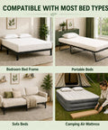Queen Size Bunkie Board 60x80 Heavy Duty Mattress Support compatible with bedroom frame, portable beds, sofa beds, and air mattress.