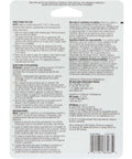 Back view of packaging showing directions and warranty for exterior automotive attachment for moldings, emblems and trim.