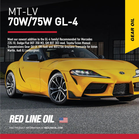 Full Synthetic Gear Oil For Manual Transmissions And Transaxles 70W 75W GL4 High Performance Lubricant with yellow sports car