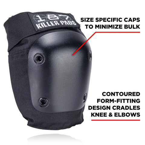 Six Pack Pad Set For Elbows Knees And Wrists Protective Gear For Skateboarding Roller Skating And Inline Skating Black Size Small Medium
