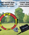 Drone Obstacle Course Kit For FPV Racing And Model Aircraft, Pro Race Hoop Set with water bag and carry bag on grassy field