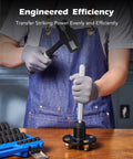 Mechanic using 52-In-1 Universal Bushing Driver Kit With 50 Interchangeable Discs for bearing race and seal installation