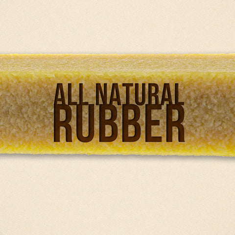 Close-up of 8 Inch Natural Rubber Abrasive Cleaning Stick For Sandpaper, Sanding Discs, Belts And Skateboard Grip Tape Removes Sawdust And Residue, Extends Sandpaper Life, Eraser Style Clean Up showing texture and natural rubber material.