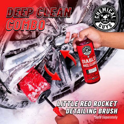 Arsenal Builder Pro Grade 8 Piece Car Wash Kit With Bucket And Chemicals For A Full Detailing Setup Includes Dirt Trap Bucket Lid Microfiber Wash Mitt Air Fresheners And Three 16 Ounce Car Care Solutions, wheel cleaning scene