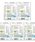 Back view of Organic Flower Seeds Variety 5 Pack For Indoor And Outdoor Gardening No GMO All Year Grow Kit