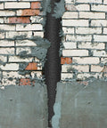 Pro Grade Foam Backer Rods 12 Pack For Expansion Joints used to seal a cracked brick wall, providing a tight fit in concrete gaps.