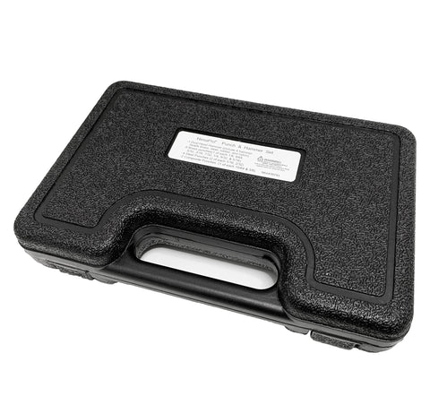 Carrying case of Pro Grade Interchangeable Punch Set With Four Head Hammer for Gunsmithing and Maintenance Includes Brass Steel Nylon
