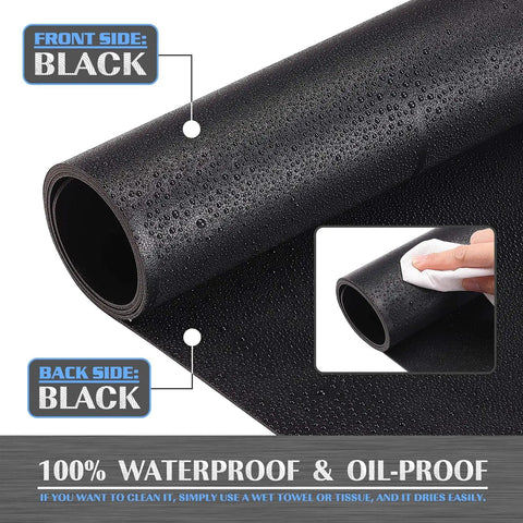 Large PVC Leather Desk Mat For Office Use, Extra Large Mouse And Keyboard Pad, Computer And Laptop Desk Protector, Black