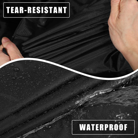 Chevrolet Corvette Weatherproof Car Cover showing tear-resistant and waterproof 210D fabric detail for C4-C7 models 1984-2019.