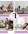 D480 Replacement Filter Kit For D480 Air Purifier With 2 True HEPA H13 Filters and 8 Carbon Pre Filters in home settings