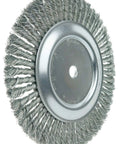 10 Inch Cable Twist Knot Wire Wheel Kit With 0.023 Inch Steel Fill And Three Quarter Inch Arbor, rust removal brush image