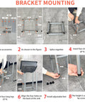 Bracket mounting assembly instructions for Easy Peasy Plastic Utility Sink Freestanding Laundry Tub 17 X 13 Inch Grey.