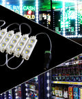 Ultra Bright 60ft LED Light Kit With Pure White 5630 Modules Three 20ft Runs Plus Splitter Cable UL Listed 12V display