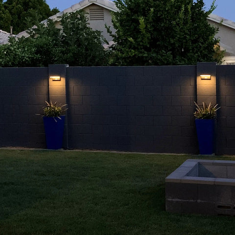 Solar Motion Sensor Outdoor Wall Light With 600 Lumen Output And 3 Modes, IP44 Aluminum Waterproof Solar Address Light