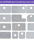 Heat Resistant Silicone Sink Protector Mat With No Slip Grid Design for Kitchen Sinks, multiple sizes and shapes, top view