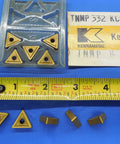 10 Piece New TiN Coated Carbide Turning Inserts TNMP 332 KC810 16 04 08 Pack For CNC Lathe And Milling Machines High Precision Wear Resistant Premium Grade For Tough Materials And Long Tool Life, triangle inserts with package