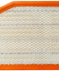 OE Style Air Filter For Cars And SUVs, Durable Engine Filter with orange frame, mesh surface for improved air quality and clean ride