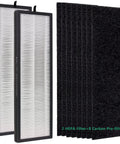 Two Pack True HEPA Filter For Instant Clear NEA120 And Toshiba Smart WiFi Air Purifiers, two HEPA filters and eight carbon pre-filters