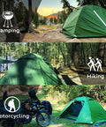 Ultralight 2 Person Backpacking Tent For Family Adventures Waterproof Three Season Camp Shelter in various outdoor settings